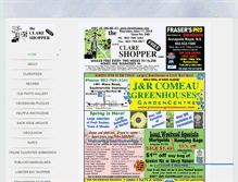 Tablet Screenshot of clareshopper.com